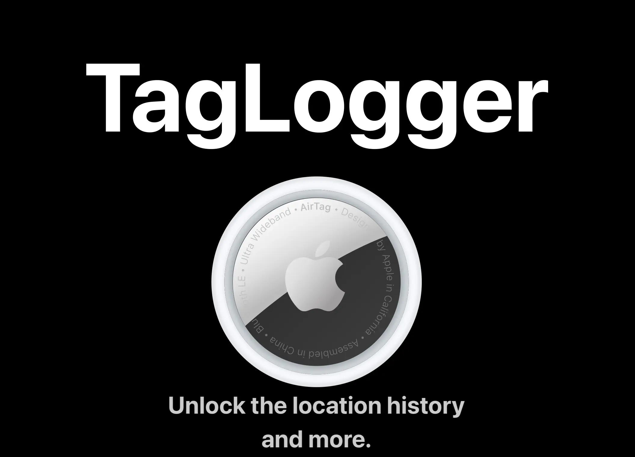 TagLogger - Apple AirTag location history and management interface